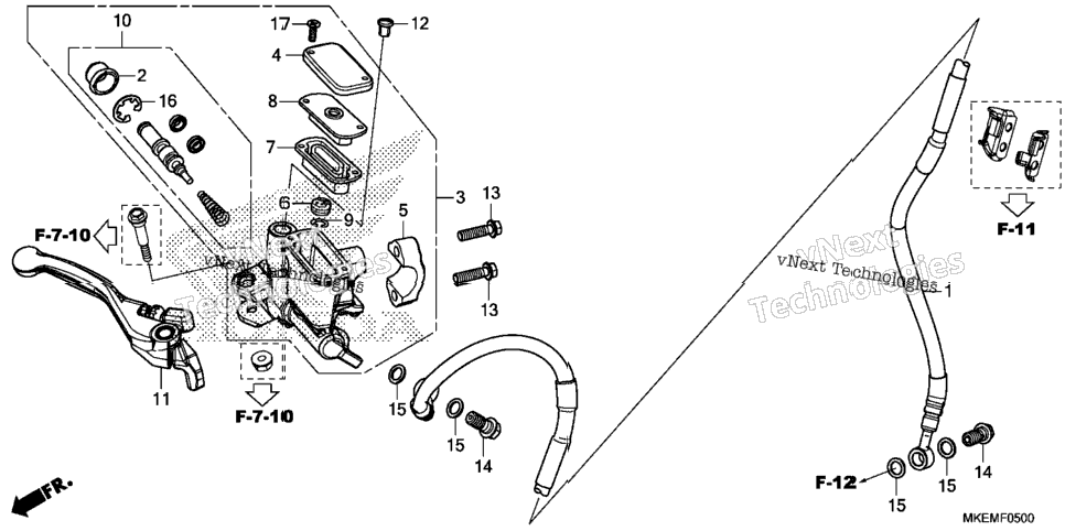 FRONT BRAKE MASTER CYLINDER