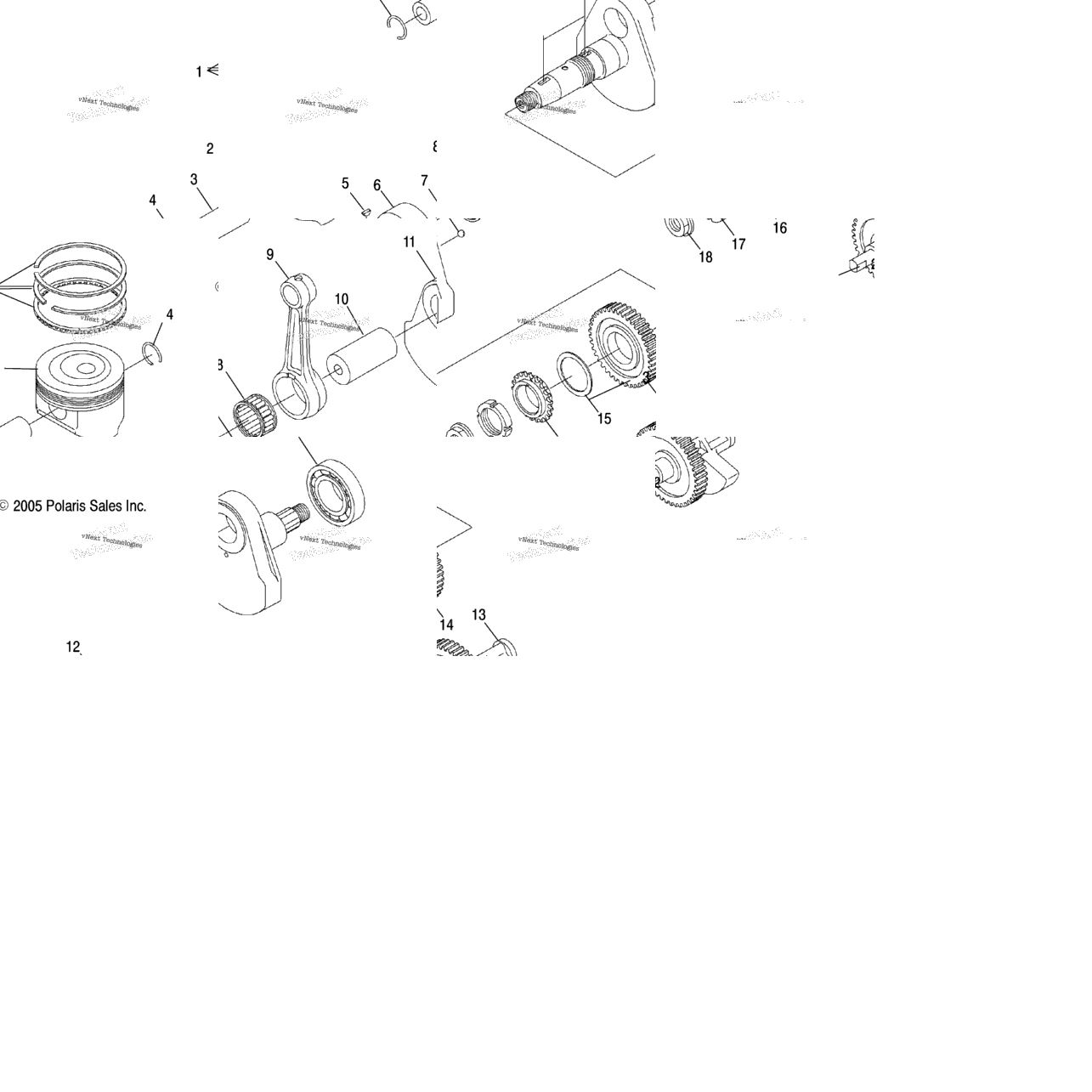 Engine, Crankshaft & Piston