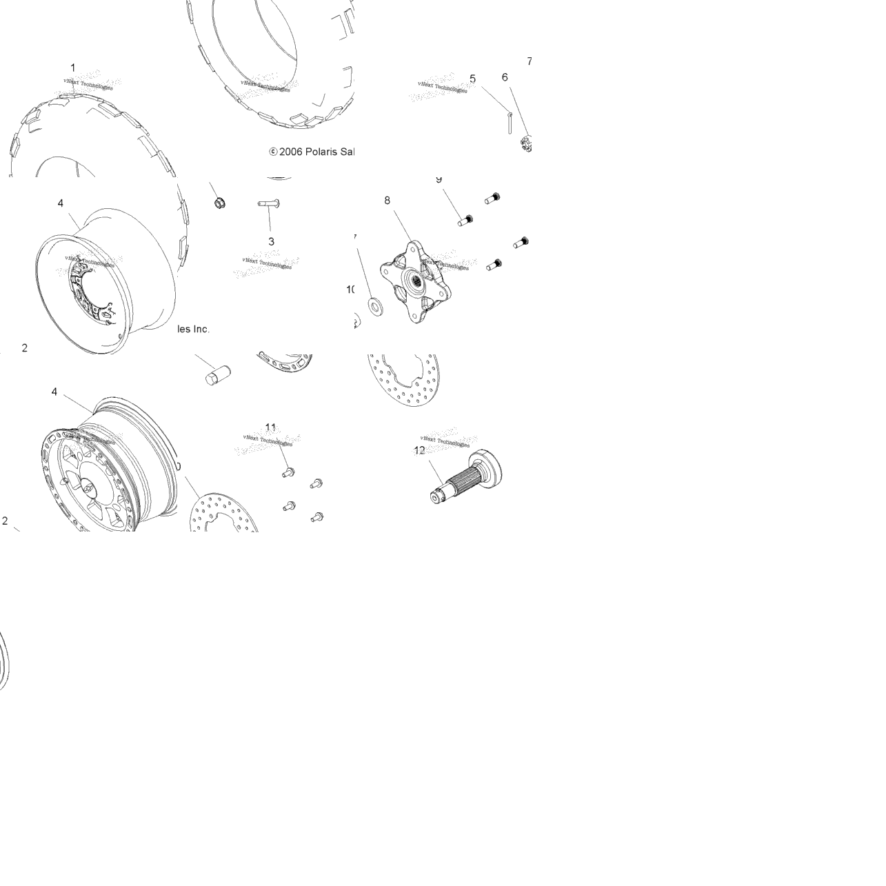 Wheel, Front & Brake Disk/Hubs