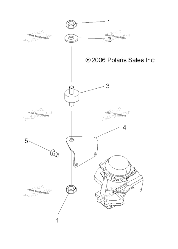 Engine, Carburetor Bracket