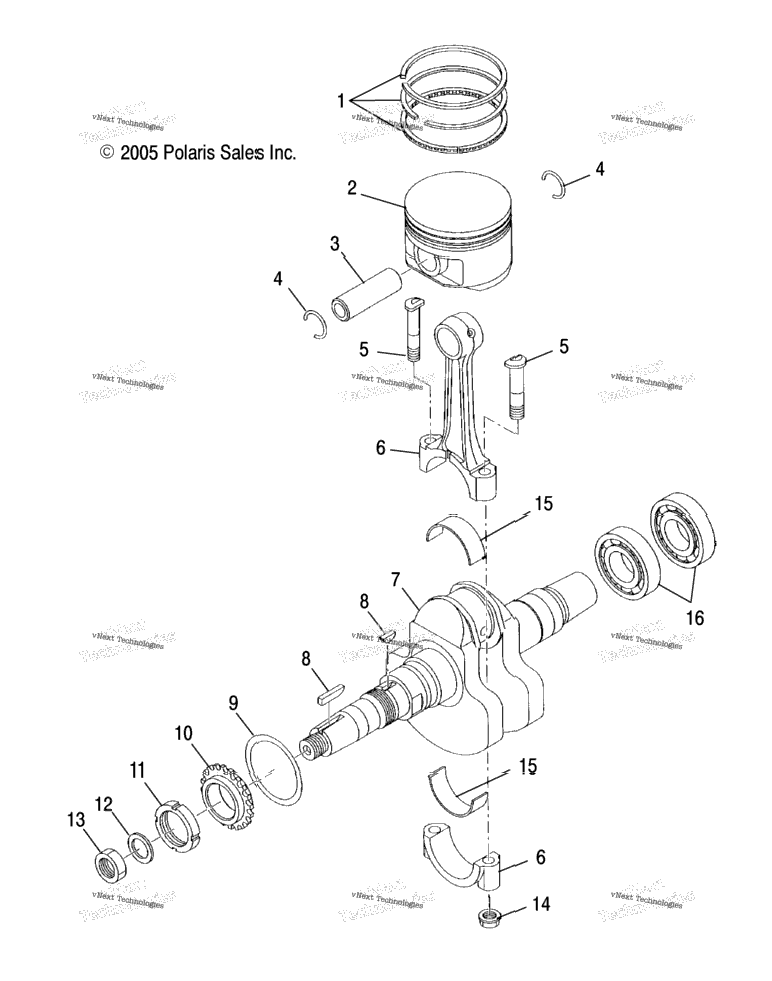 Engine, Crankshaft & Piston