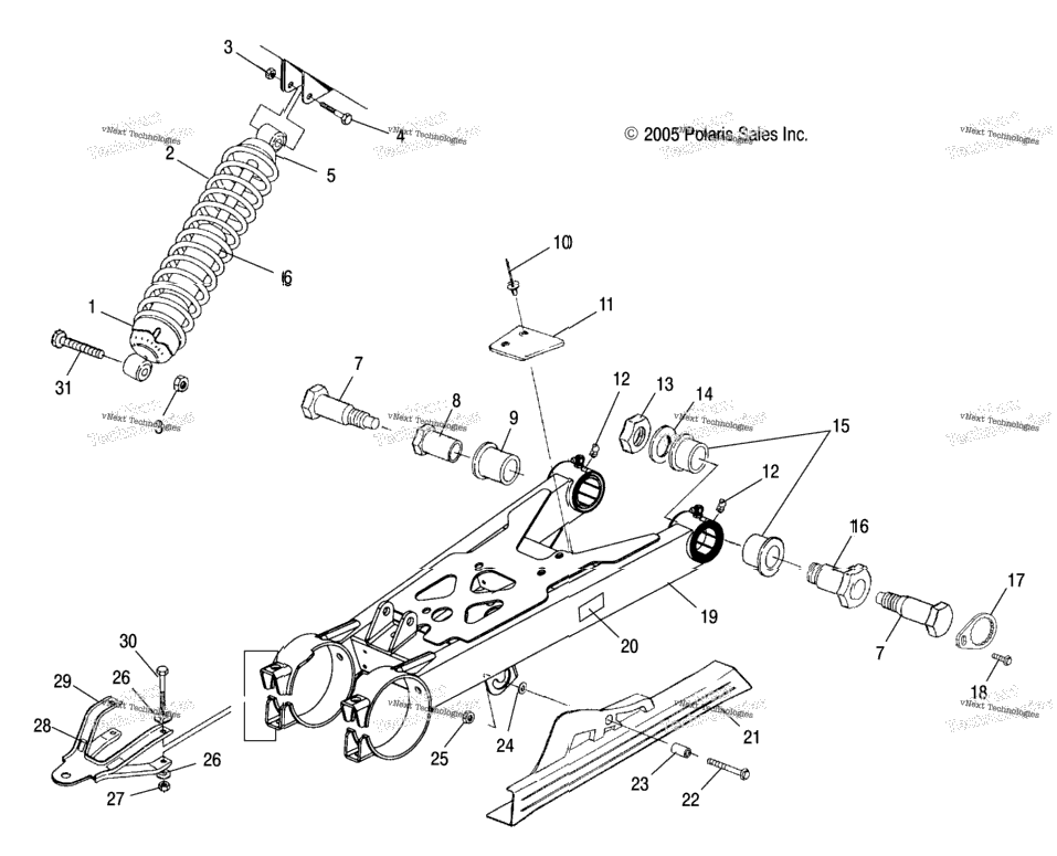 Swing Arm/Shock Mounting