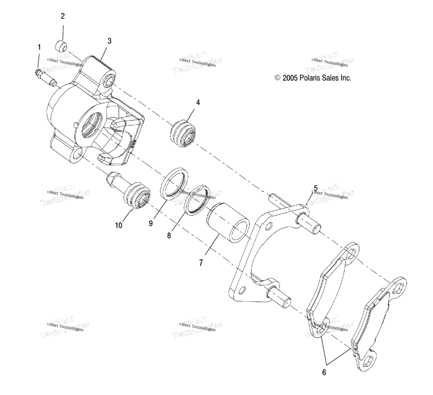 Brake Caliper, Rear