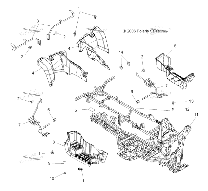 Cab, Rear & Main Frame