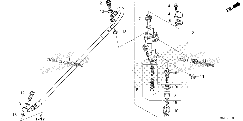 REAR BRAKE MASTER CYLINDER