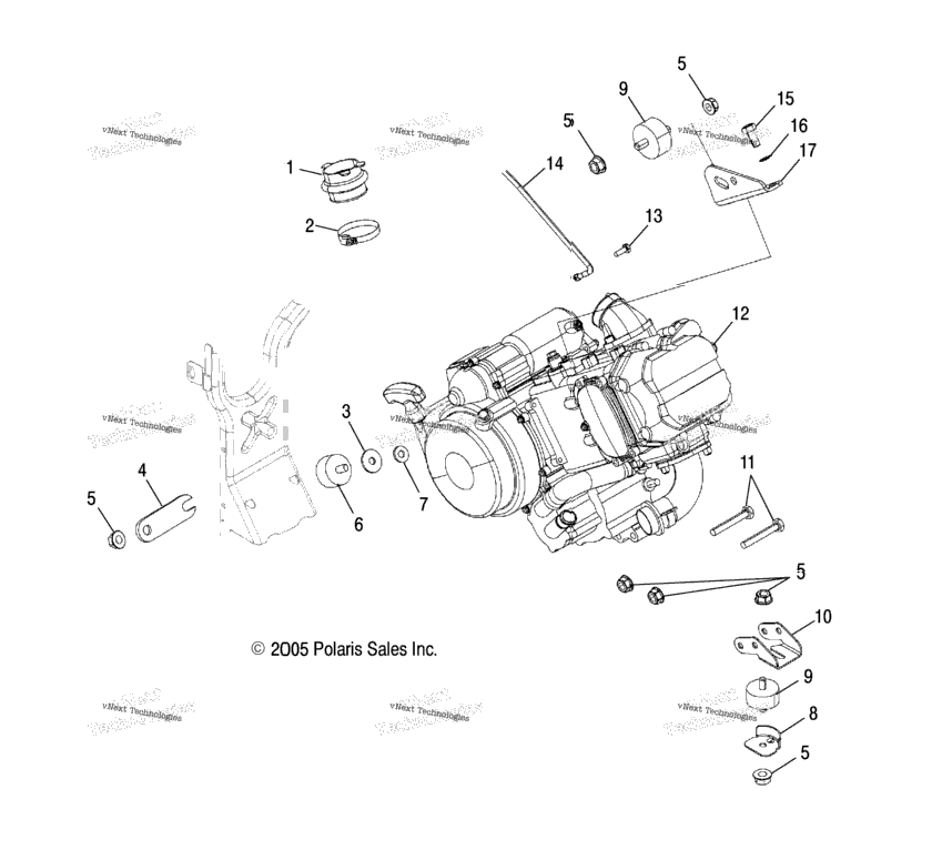 Engine, Mounting