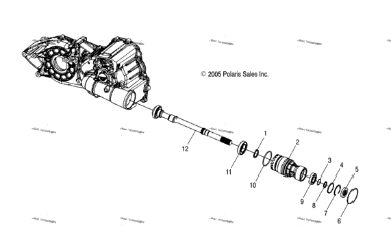 Transmission, Output Shaft, Front