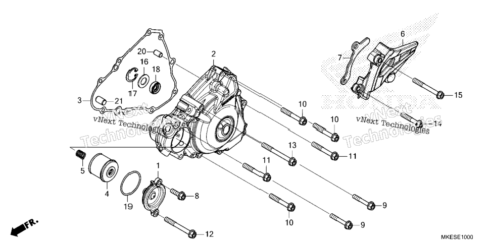 LEFT CRANKCASE COVER