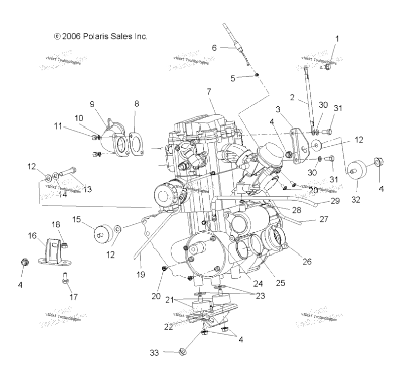 Engine, Mounting