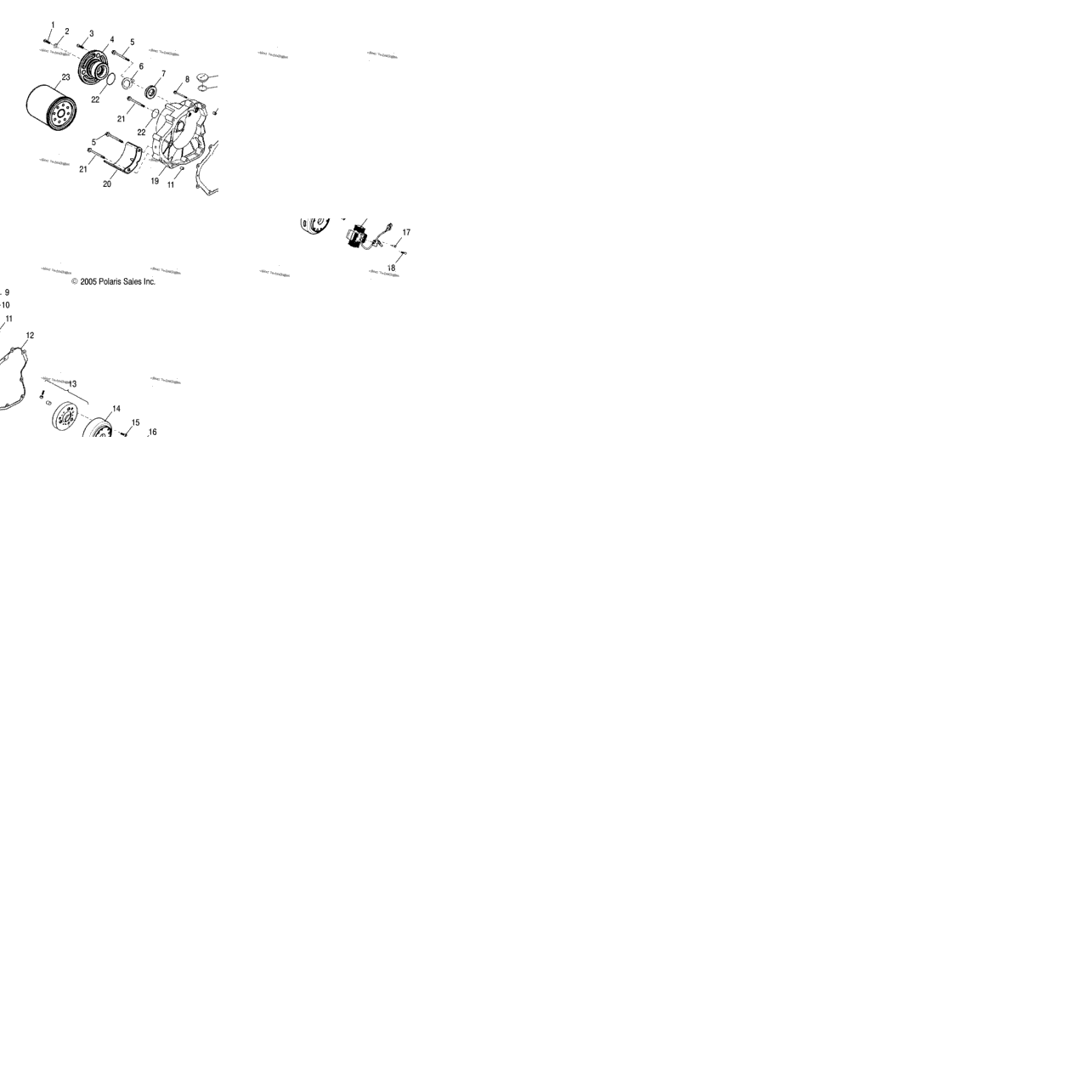 Engine, Crankcase Cover, Rh