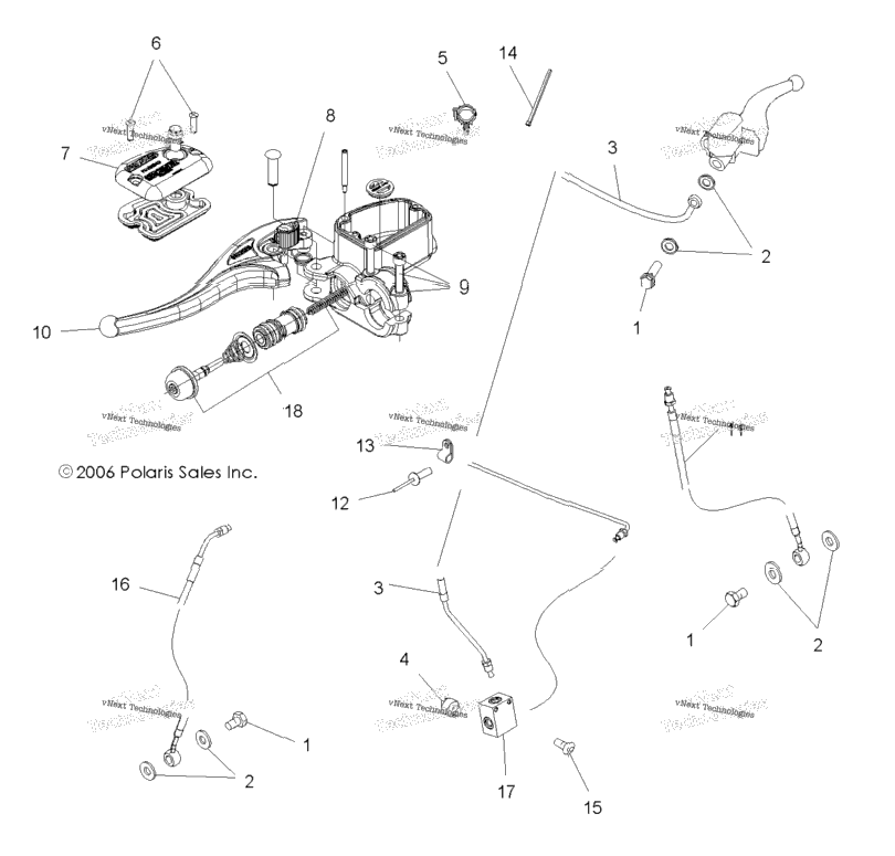Brake, Hand/Master Cylinder\Brake Line
