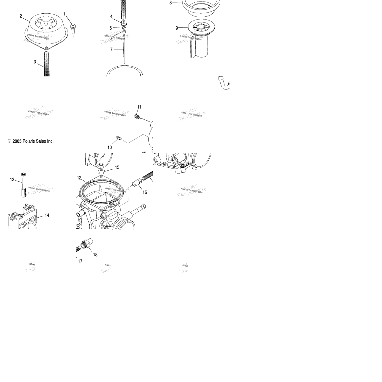 Engine, Carburetor, Upper