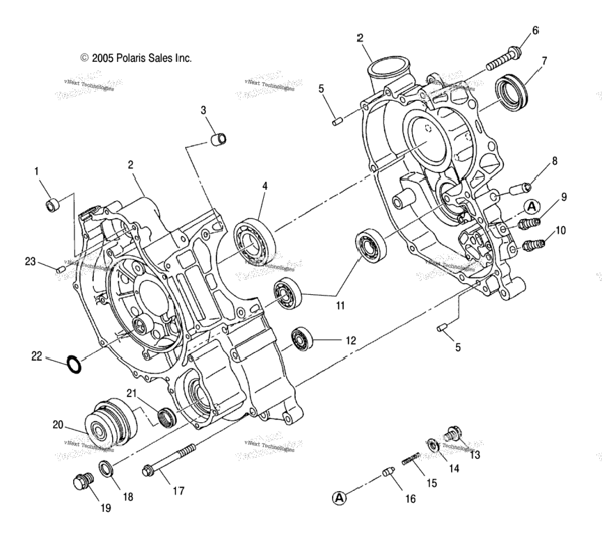 Engine, Crankcase