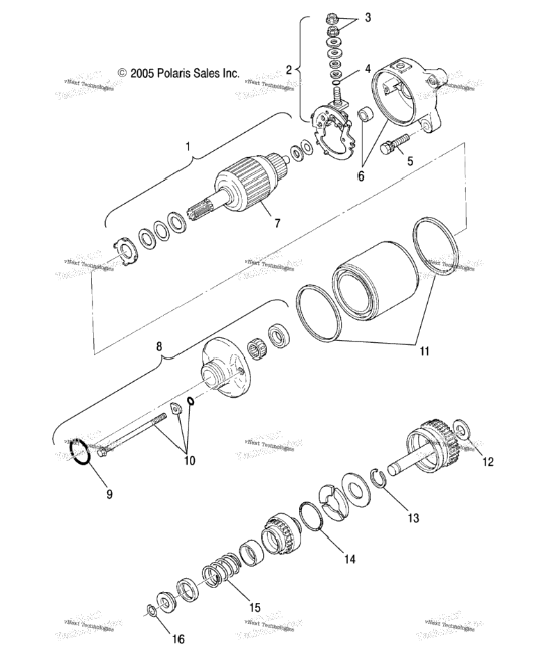 Engine, Starting Motor