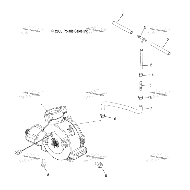 Gearcase, Front, Mounting A07lh27fb