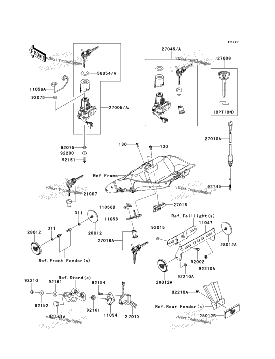 Ignition Switch/Locks/Reflectors