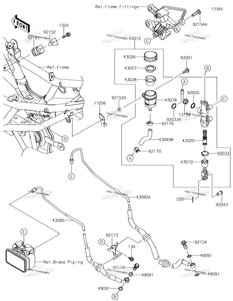 Rear Master Cylinder(Fef/Fff)
