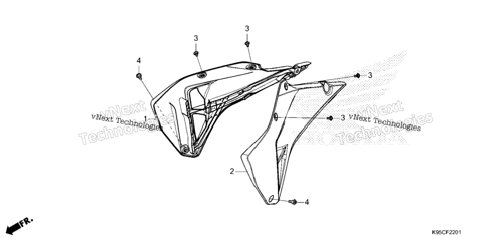 RADIATOR SHROUD (CRF250RX)