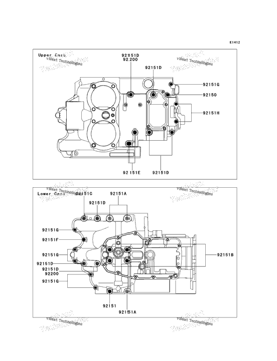 Crankcase Bolt Pattern