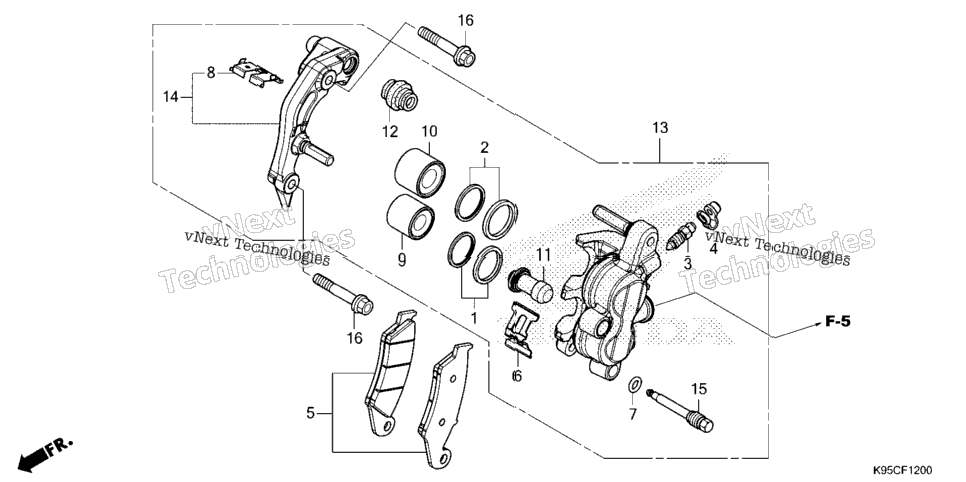 FRONT BRAKE CALIPER