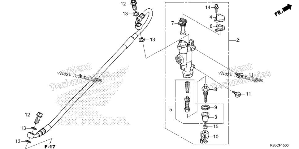 REAR BRAKE MASTER CYLINDER