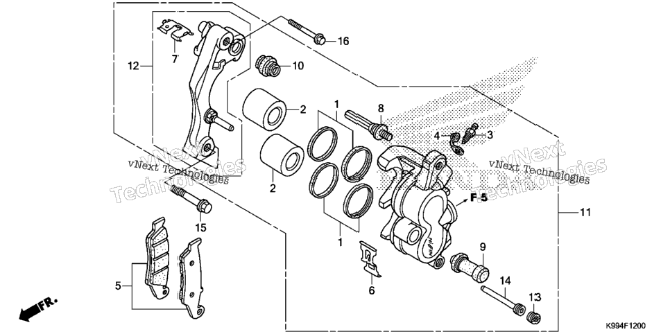 FRONT BRAKE CALIPER