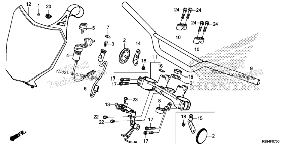HANDLEBAR / TOP BRIDGE