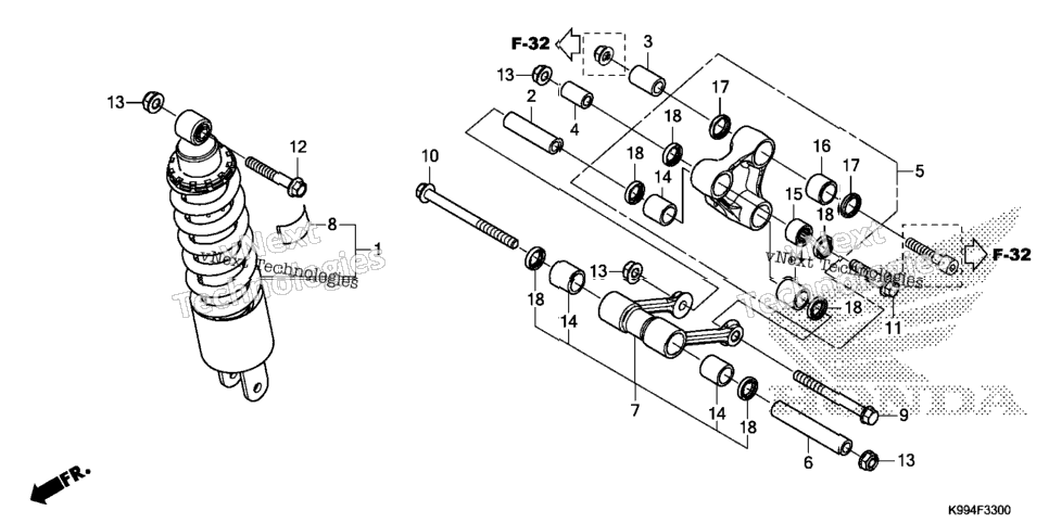 REAR SHOCK ABSORBER