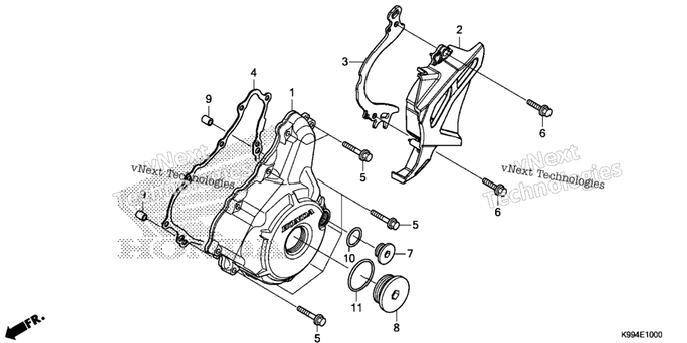 LEFT CRANKCASE COVER