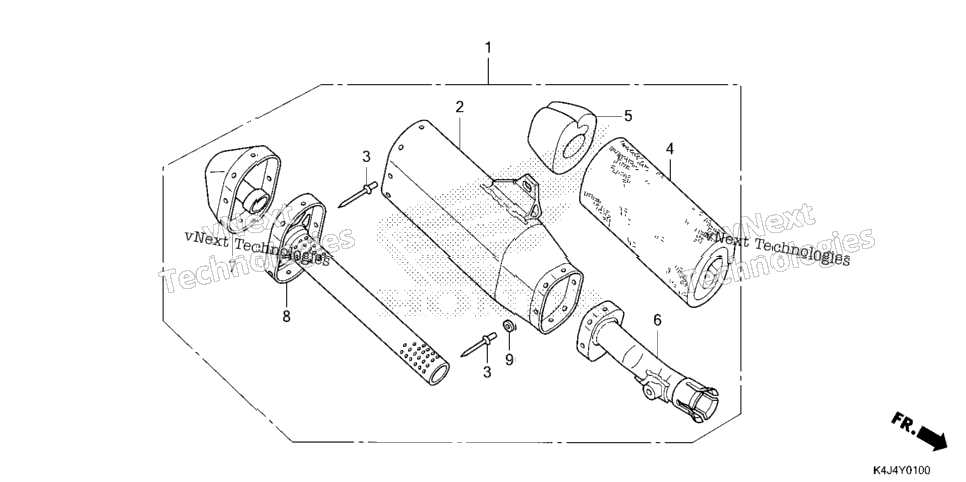 EXHAUST MUFFLER