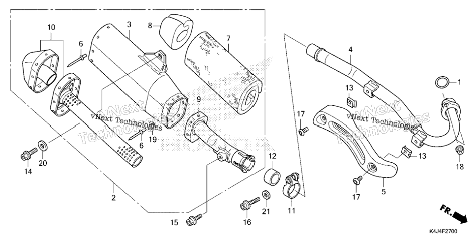 EXHAUST MUFFLER