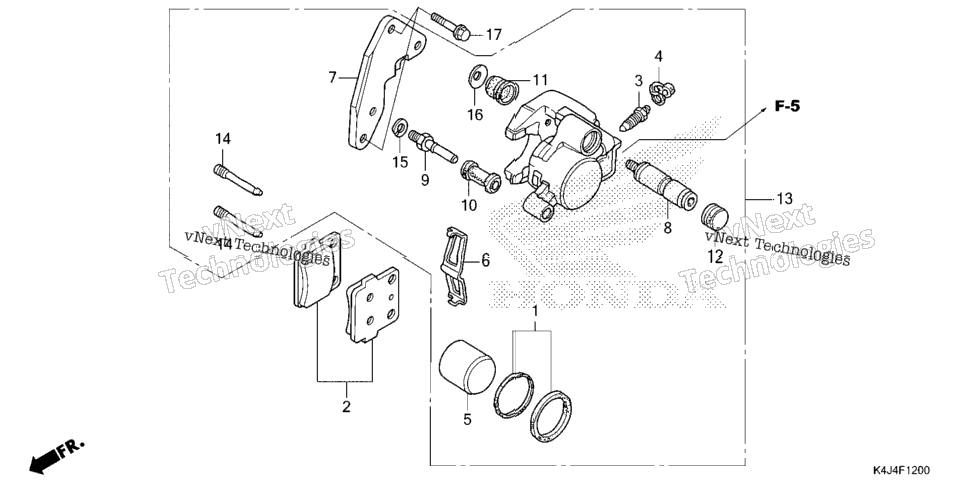 FRONT BRAKE CALIPER
