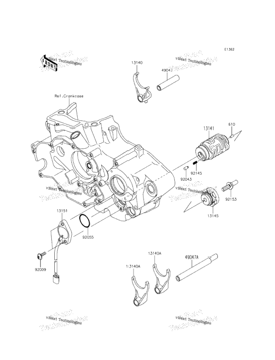 Gear Change Drum/Shift Fork(S)