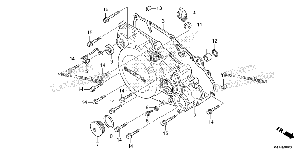 RIGHT CRANKCASE COVER