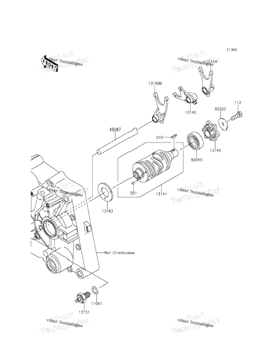 Gear Change Drum/Shift Fork(S)
