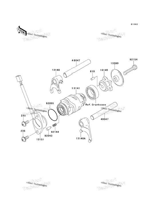 Gear Change Drum/Shift Fork(S)
