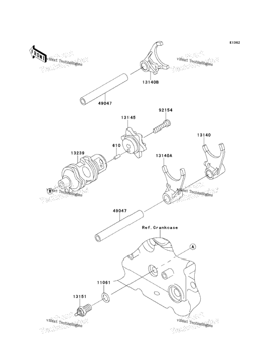 Gear Change Drum/Shift Fork(S)