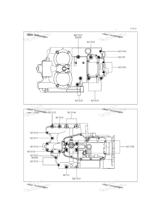 Crankcase Bolt Pattern