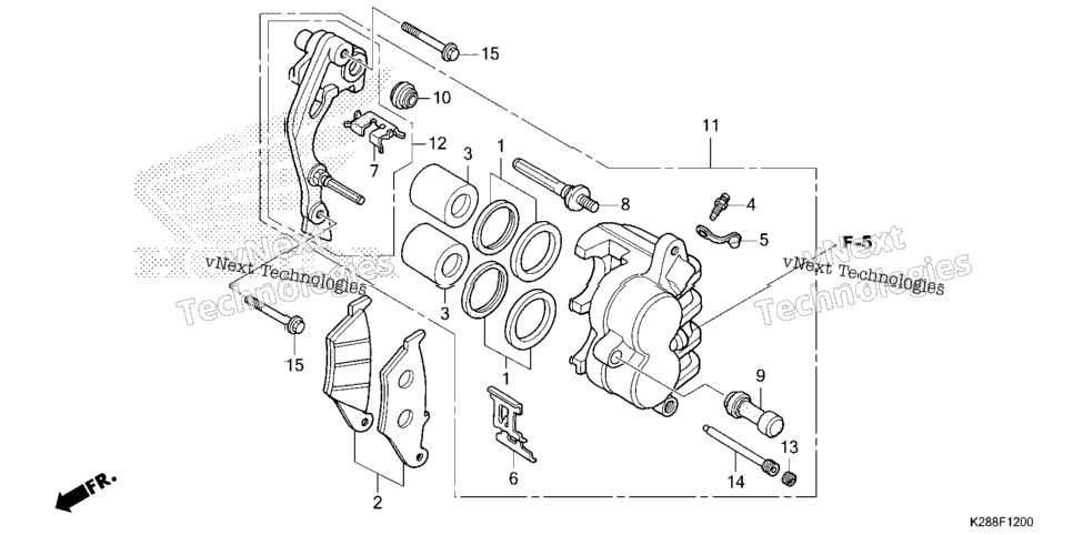 FRONT BRAKE CALIPER