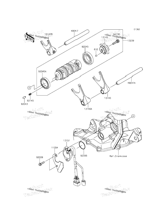 Gear Change Drum/Shift Fork(S)