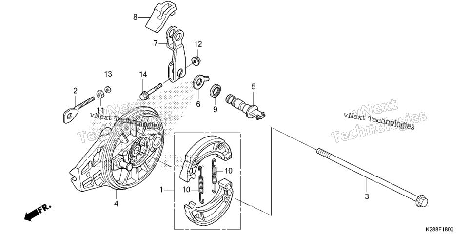 REAR BRAKE PANEL