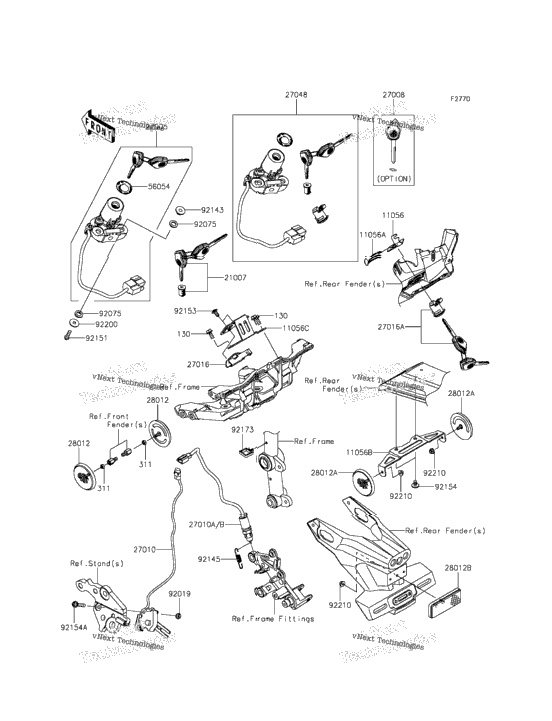 Ignition Switch/Locks/Reflectors