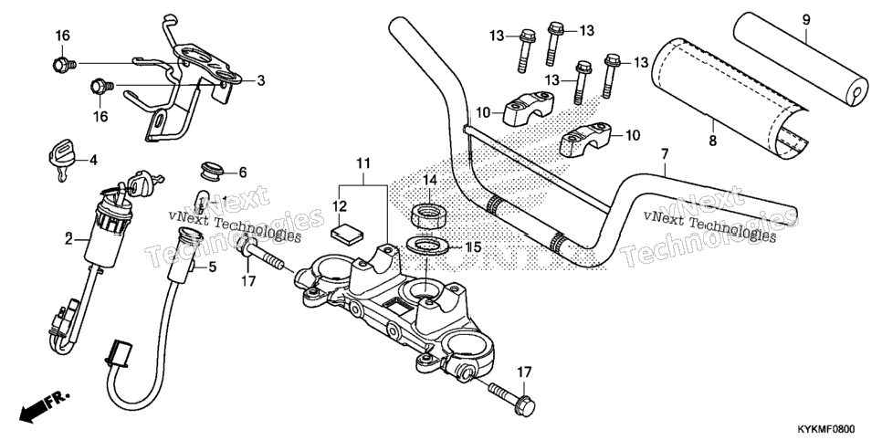 HANDLEBAR / TOP BRIDGE