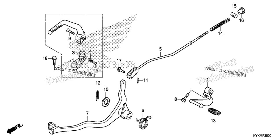 PEDAL / KICK STARTER ARM