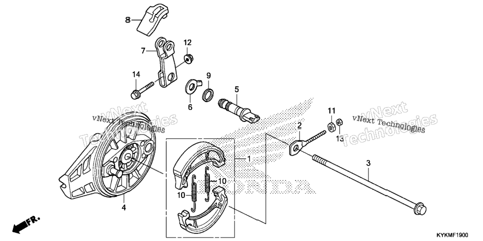 REAR BRAKE PANEL