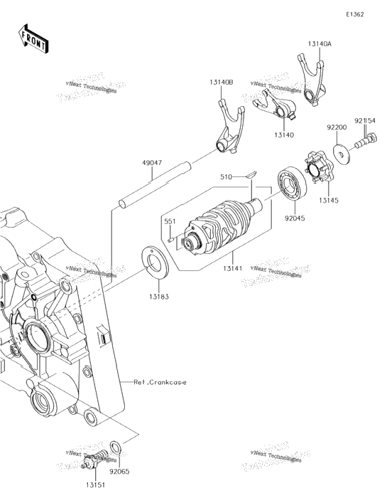 Gear Change Drum/Shift Fork(S)