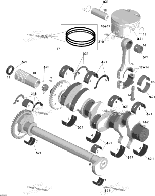 Crankshaft And Pistons