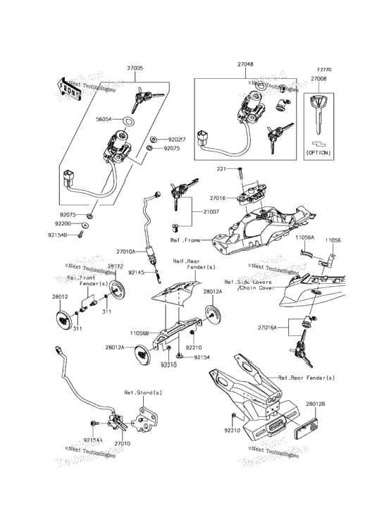Ignition Switch/Locks/Reflectors
