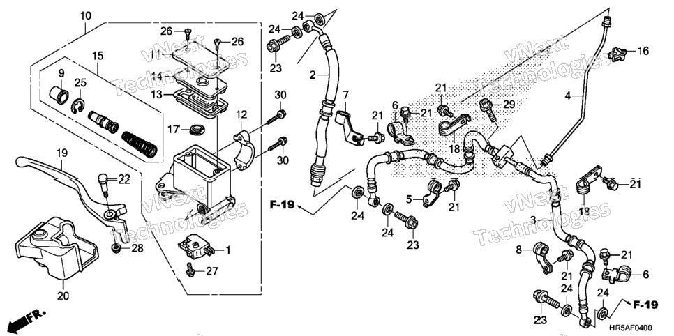FRONT BRAKE MASTER CYLINDER