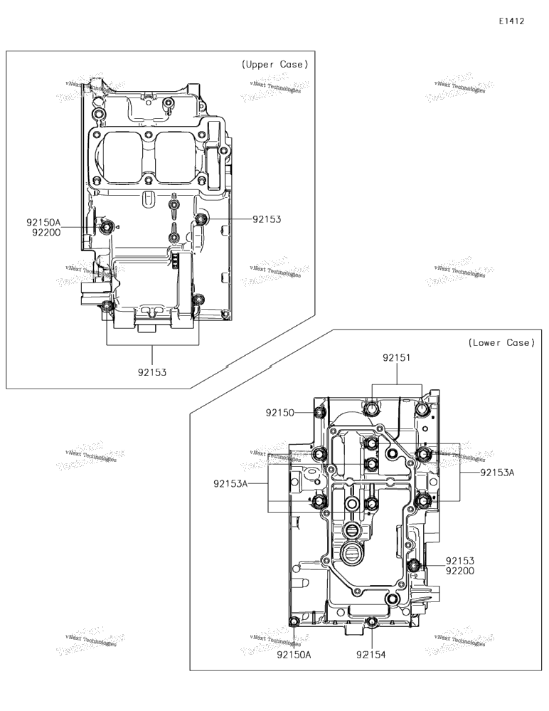 Crankcase Bolt Pattern(-Ex300aea99329)